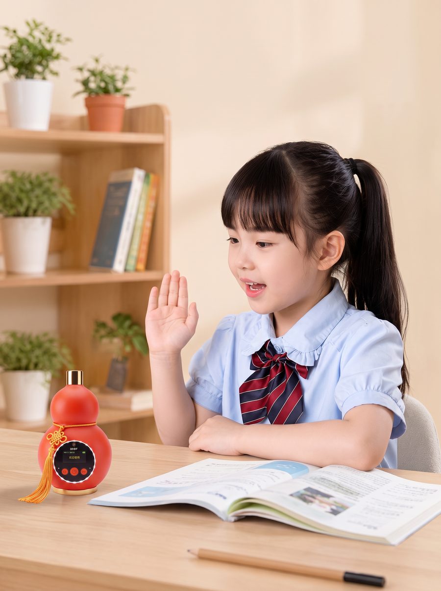 孩子对小易说话即可唤醒